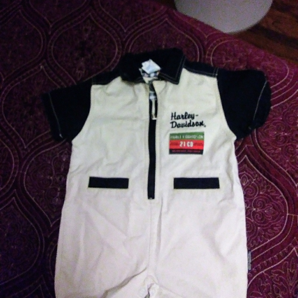 Harley Davidson Toddler Vintage onesie